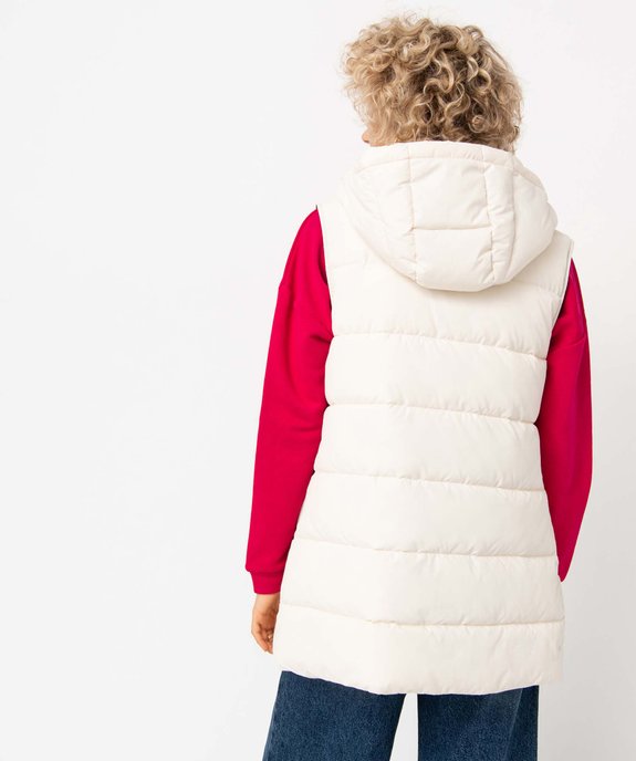 Doudoune femme sans manches à capuche vue3 - GEMO(FEMME PAP) - GEMO