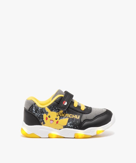 Baskets garçon Pikachu avec scratch et semelle lumineuse - Pokemon vue1 - POKEMON - GEMO