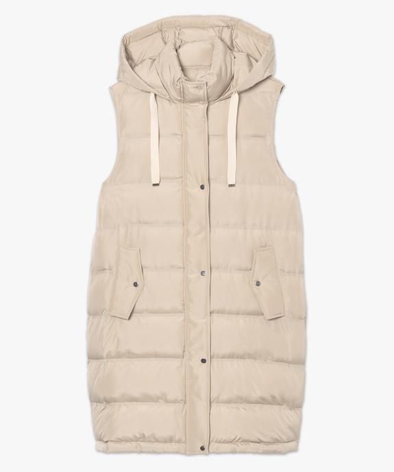 Doudoune femme sans manches longue vue4 - GEMO(FEMME PAP) - GEMO