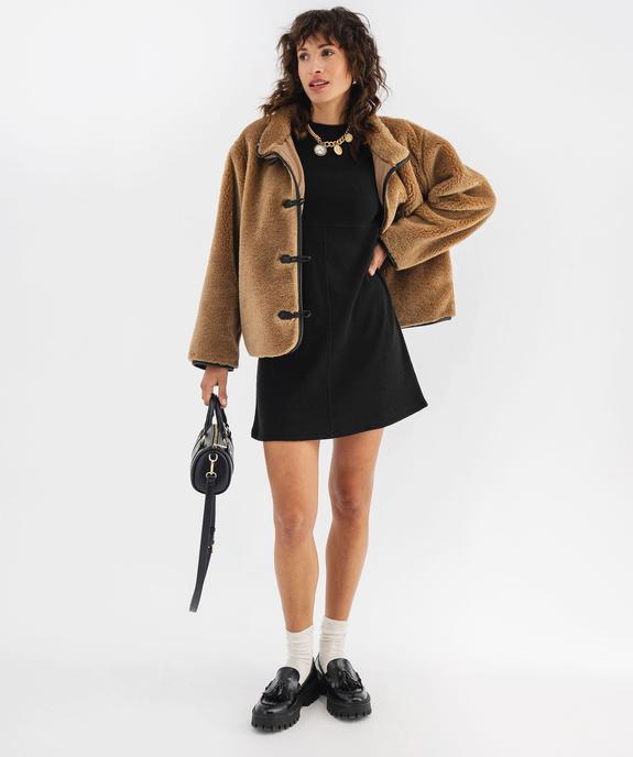 Robe pull à manches courtes et col rond femme vue1 - GEMO(FEMME PAP) - GEMO