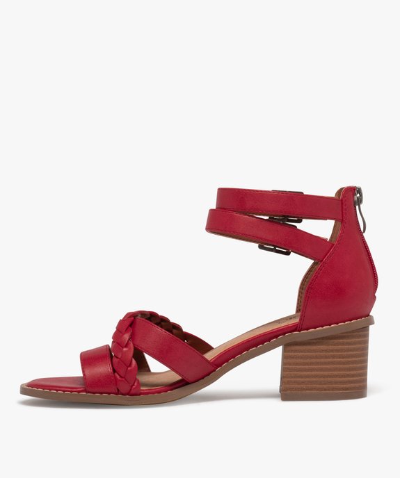 Sandales à talon avec double bride cheville femme - Valentina Baldano vue3 - VALENTINA BALDA - GEMO