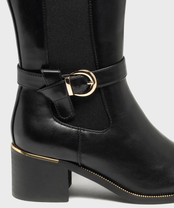 Bottes avec bande élastique sur le côté femme - Valentina Baldano vue6 - VALENTINA BALDANO GEMO FORGOOD - GEMO
