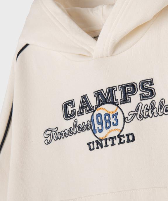 Sweat à capuche avec inscription brodée garçon - Camps United vue2 - CAMPS GEMO FOR GOOD - GEMO