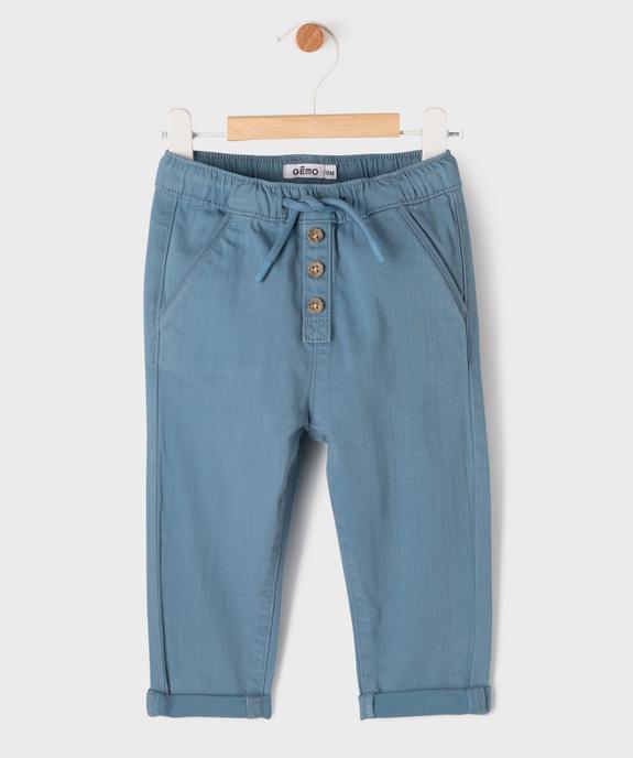 Pantalon chino avec taille ajustable bébé garçon vue2 - GEMO(BEBE DEBT) - GEMO