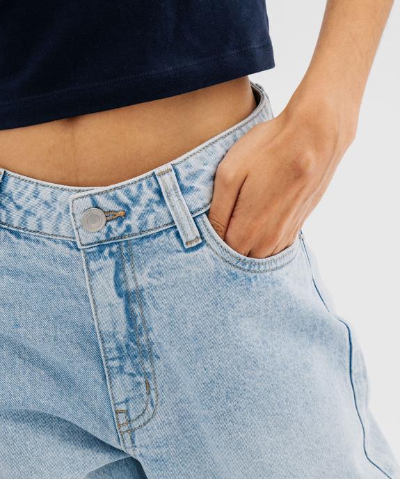 Jean mom taille haute femme vue2 - GEMO(FEMME PAP) - GEMO