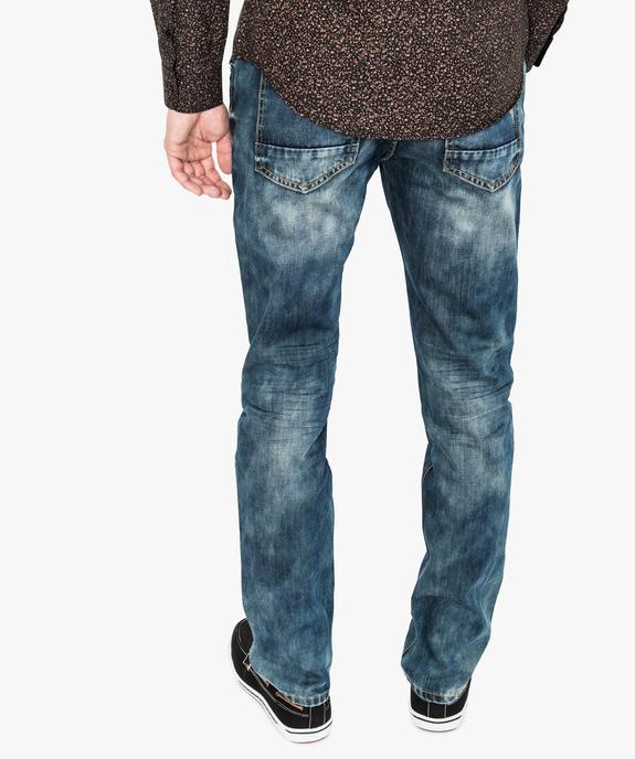 Jean straight aspect usé vue3 - GEMO (HOMME) - GEMO