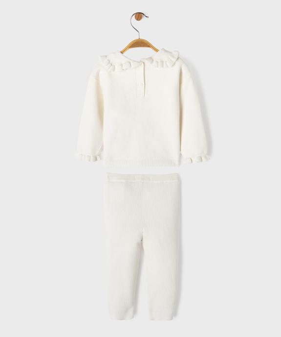 Ensemble 2 pièces en maille bébé fille pull et legging vue4 - GEMO 4G BEBE - GEMO