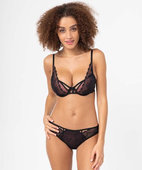 Culotte femme en dentelle vue3 - GEMO(HOMWR FEM) - GEMO