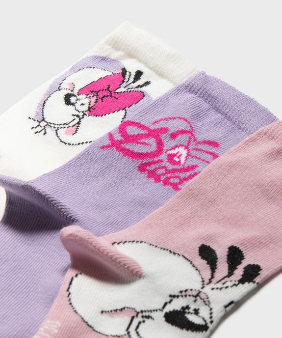 Chaussettes à motifs girly fille (lot de 3) - Diddl vue2 - DIDDL - GEMO