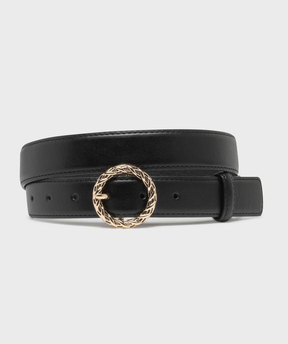 Ceinture avec boucle ronde fantaisie femme vue1 - GEMO (ACCESS) - GEMO