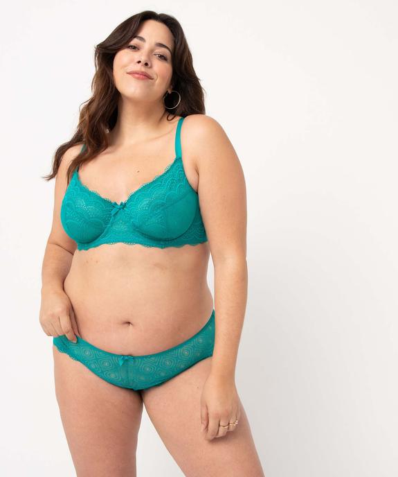 Soutien-gorge emboitant à armatures en dentelle grande taille vue3 - GEMO(HOMWR FEM) - GEMO