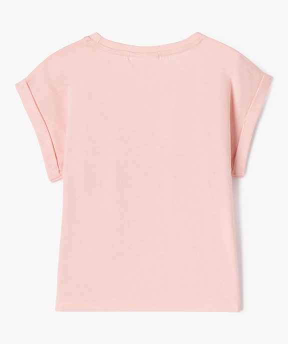Tee-shirt manches courtes avec motif Stitch fille - Disney vue3 - LILO & STITCH - GEMO