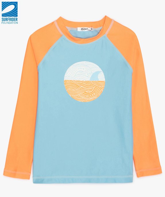 Tee-shirt spécial plage à manches longues -  Gémo x Surfrider vue1 - SURFRIDER DTR - GEMO