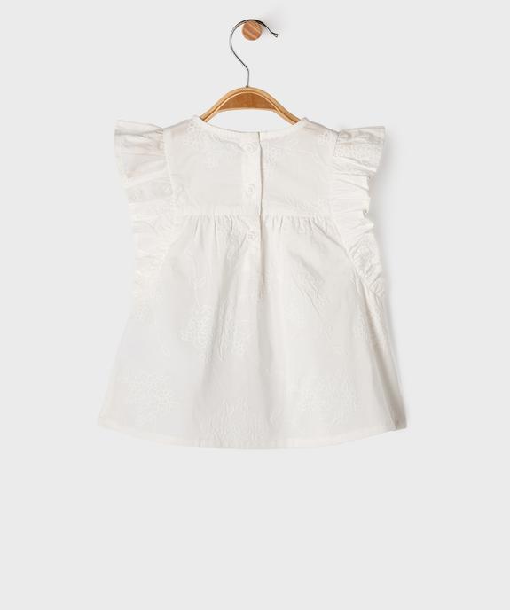 Blouse brodée avec volants sur les épaules bébé fille vue5 - GEMO(BEBE DEBT) - GEMO