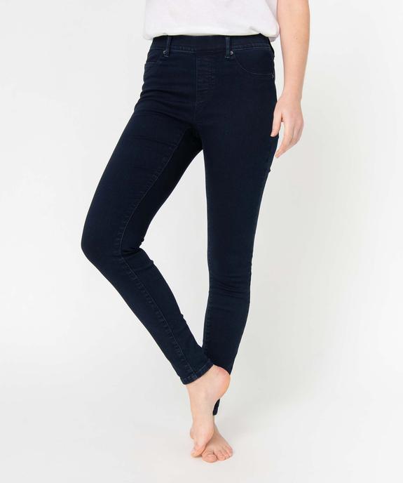 Jegging femme avec coutures contrastantes vue2 - GEMO 4G FEMME - GEMO