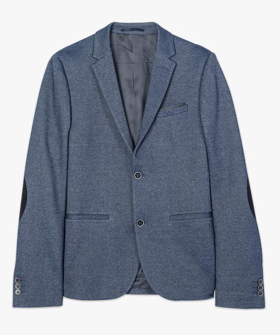 Veste de costume à coudières et pochette vue4 - GEMO (HOMME) - GEMO