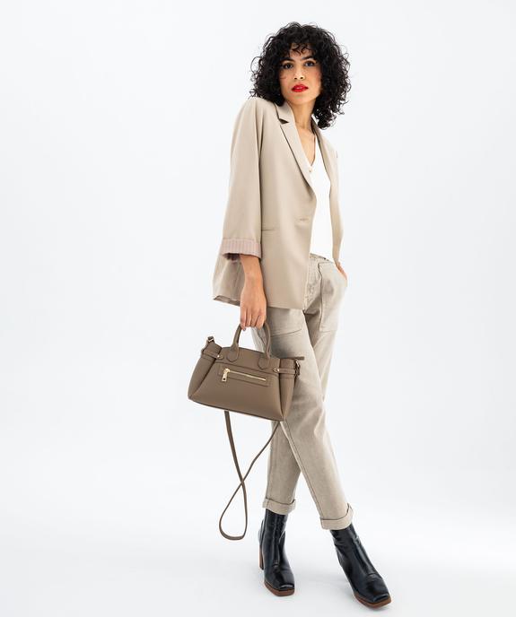Veste blazer fermeture un bouton femme - LuluCastagnette vue6 - LULUCASTAGNETTE - GEMO