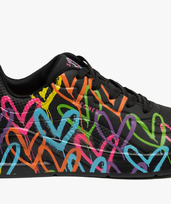 Basket motifs coeurs à lacets femme - Skechers X JGoldcrown vue6 - SKECHERS - GEMO
