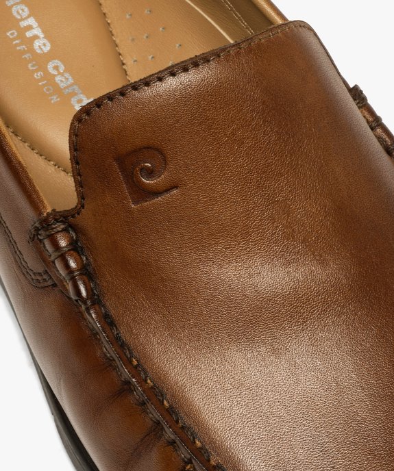 Mocassins homme unis en cuir – Pierre Cardin vue6 - PIERRE CARDIN DIFFUSION - GEMO
