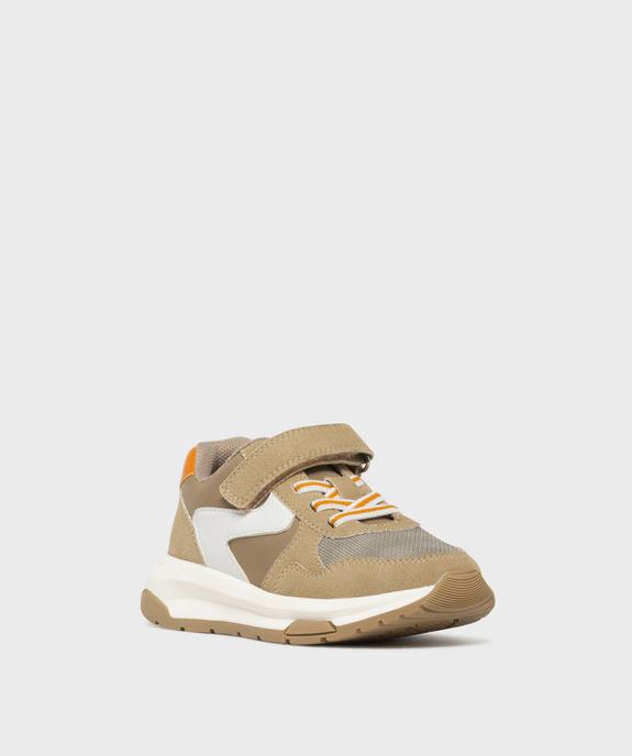 Baskets de running multimatières à scratch garçon - 5 Miles vue2 - 5 MILES - GEMO