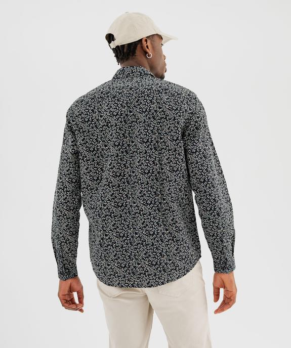 Chemise à motifs fleuris coupe regular homme vue5 - GEMO (HOMME) - GEMO