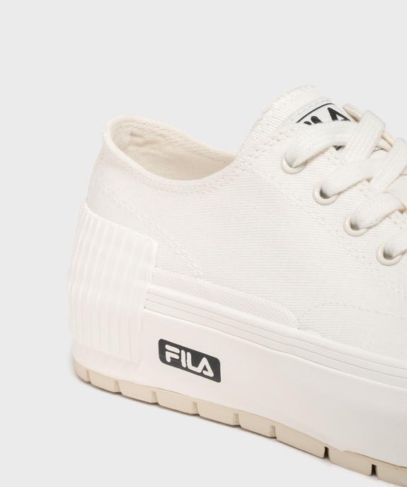Baskets en toile sur semelle plateforme femme - Fila vue6 - FILA - GEMO