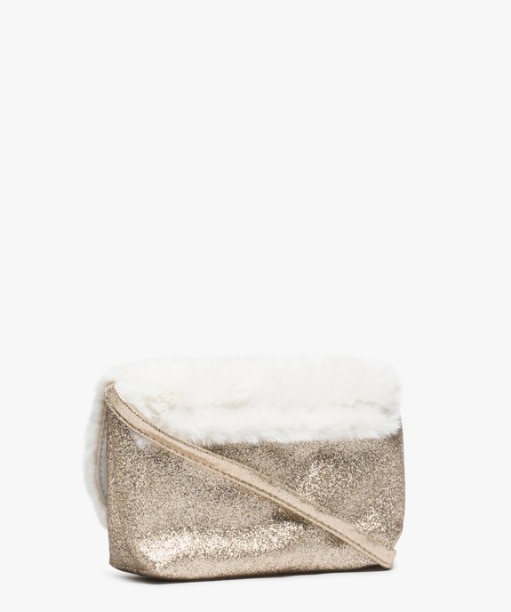 Sac fille pailleté avec rabat en peluche vue2 - GEMO (ENFANT) - GEMO