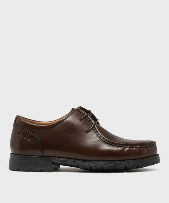 Mocassins à lacets en cuir homme - Pierre Cardin vue1 - PIERRE CARDIN D - GEMO