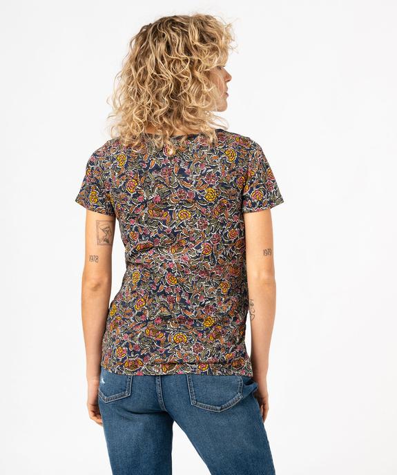 Tee-shirt de grossesse imprimé à manches courtes vue3 - GEMO 4G MATERN - GEMO