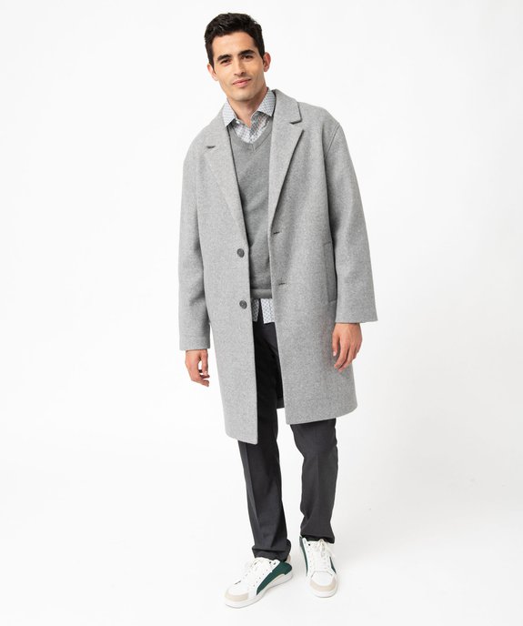 Pull homme à col V en coton fin vue5 - GEMO 4G HOMME - GEMO