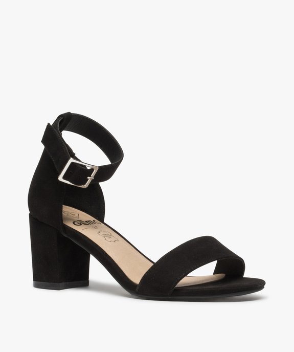 Sandales à talon avec bride cheville spéciales pied large femme - Valentina Baldano vue2 - VALENTINA BALDA - GEMO