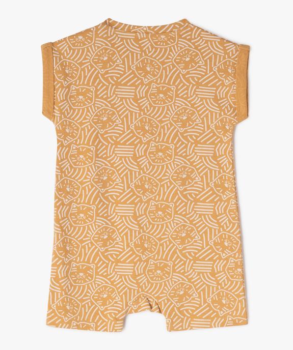Combishort en coton avec motifs lions bébé garçon (lot de 2) vue3 - GEMO(BEBE DEBT) - GEMO