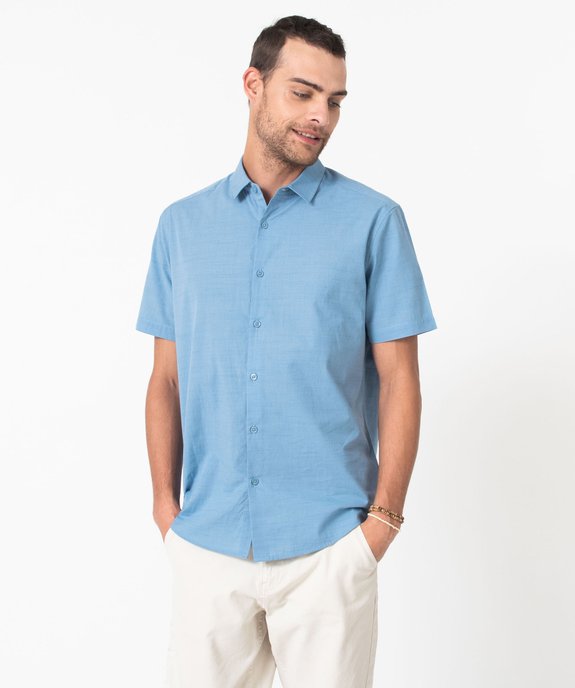 Chemise a manches courtes en coton leger homme