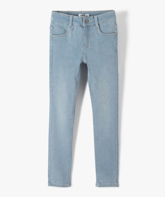 Jean fille coupe Skinny extensible vue1 - GEMO 4G FILLE - GEMO
