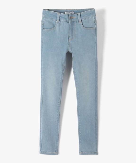 Jean fille coupe Skinny extensible vue1 - GEMO 4G FILLE - GEMO
