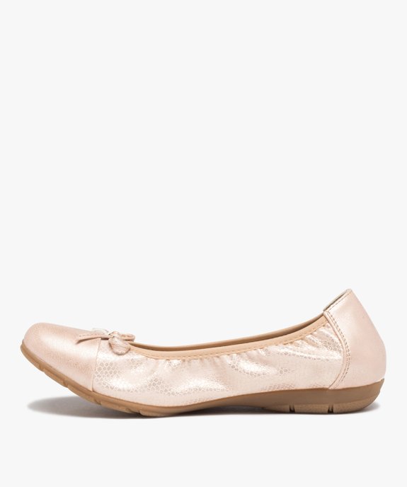 Ballerines femme tige souple à bout renforcé vue3 - GEMO(URBAIN) - GEMO