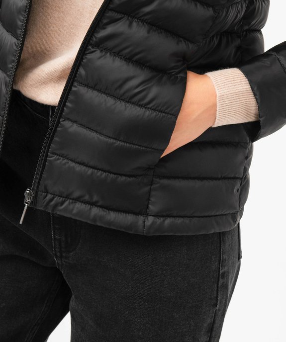 Doudoune à capuche rembourrage fin femme vue3 - GEMO 4G FEMME - GEMO