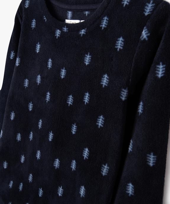 Pyjama en maille polaire à motifs sapins garçon vue3 - PREMIER PRIX BY GEMO - GEMO
