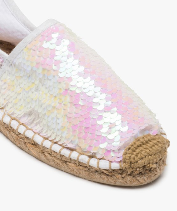 Espadrilles femme à sequins irisés réversibles vue6 - GEMO (PLAGE) - GEMO