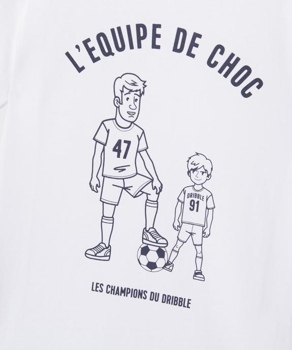 Tee-shirt manches courtes à motif football garçon vue2 - GEMO 4G GARCON - GEMO