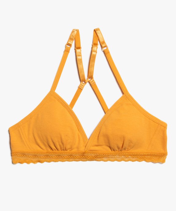 Soutien-gorge triangle spécial dos nageur fille vue1 - GEMO 4G FILLE - GEMO