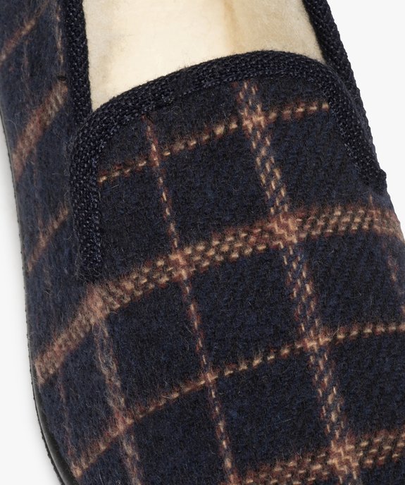 Chaussons homme style charentaises à carreaux vue6 - GEMO(HOMWR HOM) - GEMO