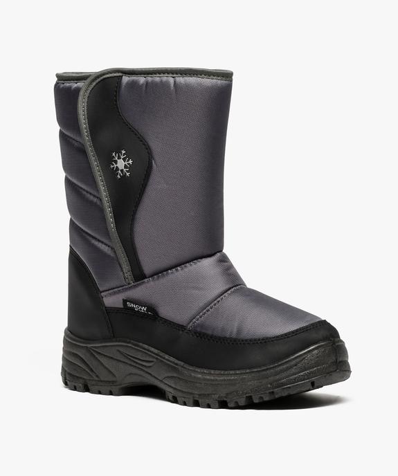 Après-ski bicolores avec motif flocon de neige vue2 - GEMO (ENFANT) - GEMO