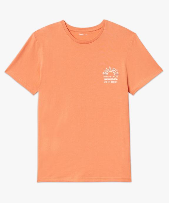 Tee-shirt manches courtes à motif homme  vue4 - GEMO (HOMME) - GEMO