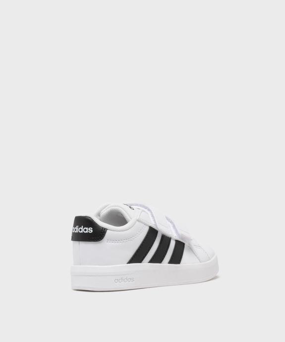 Baskets Grand Court 3.0 à scratch enfant - Adidas vue4 - ADIDAS - GEMO
