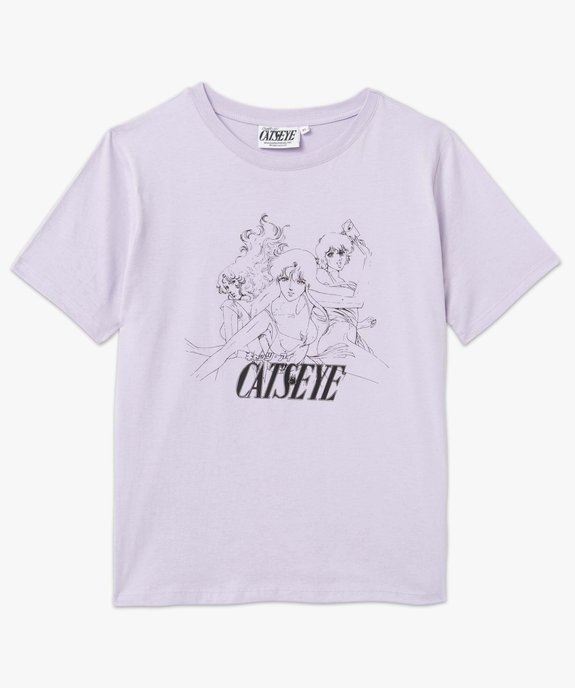 Tee-shirt femme à manches courtes avec motif – Cats Eye vue4 - CAT'S EYES - GEMO