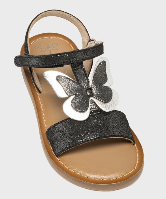 Sandales en cuir irisé avec motif papillon fille - Lovely Wings vue5 - LOVELY WINGS GEMO FOR GOOD - GEMO