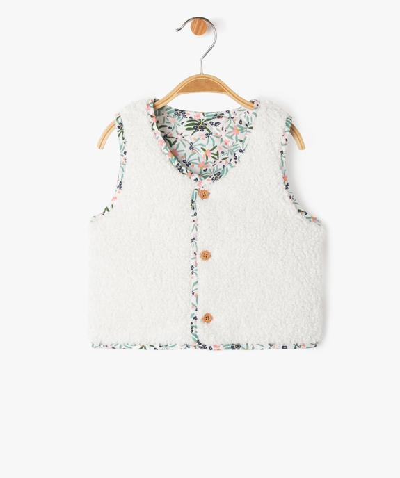 Gilet sans manches matelassé réversible bébé fille - LuluCastagnette vue1 - LULUCASTAGNETTE - GEMO