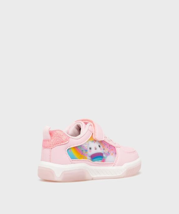 Baskets avec motif holographique et semelle lumineuse fille - Gabby’s Dollhouse vue4 - GABBY - GEMO