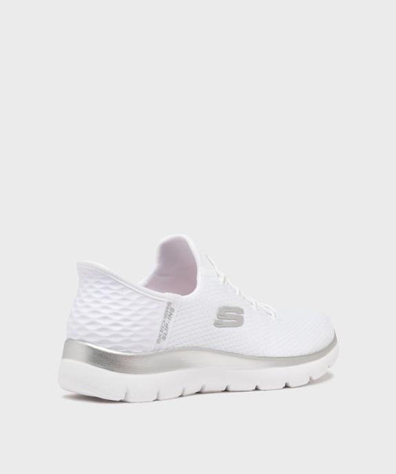 Baskets en mesh faciles à enfiler femme Slip ins Summits - Skechers vue4 - SKECHERS - GEMO